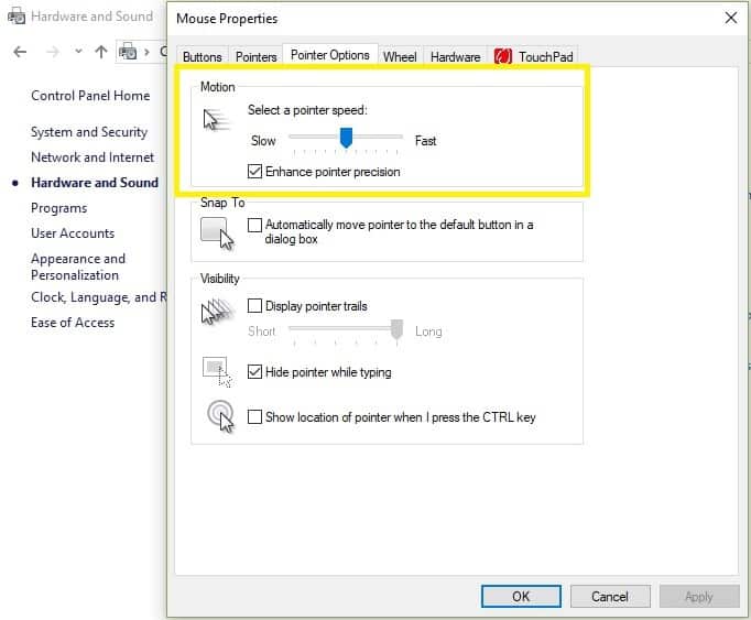 fix-erratic-mouse chuột di chuyển không ổn định