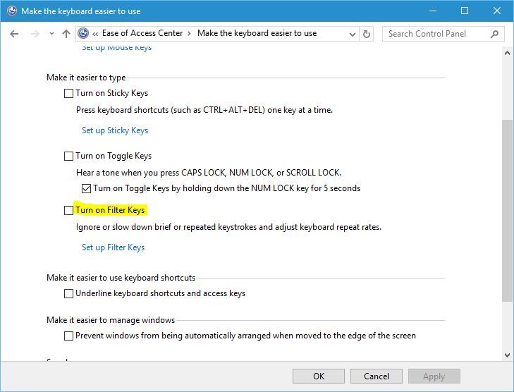laptop-keyboard-not-working-filter-keys bàn phím máy tính không hoạt động