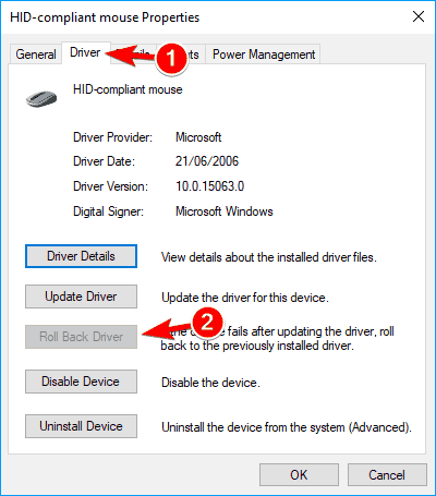 mouse-lag-roll-back-3 quay lại trình điều khiển chuột