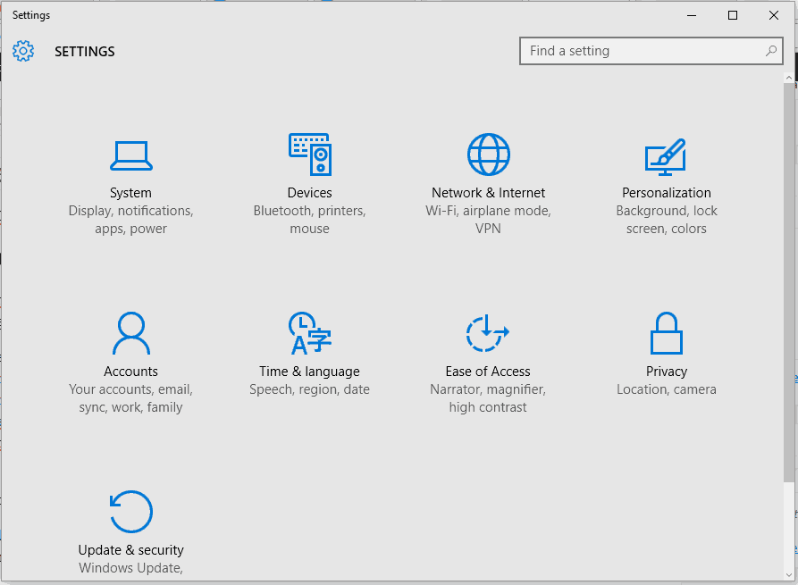 system-settings-windows-10 cài đặt windows 10 fix chuột nhảy cài đặt pc windows 10
