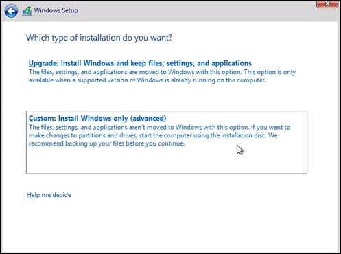 windows-10-cai-dat-custom cài win 10