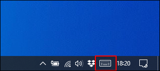 windows-taskbar-keyboard-button hiern thị trên taskbar