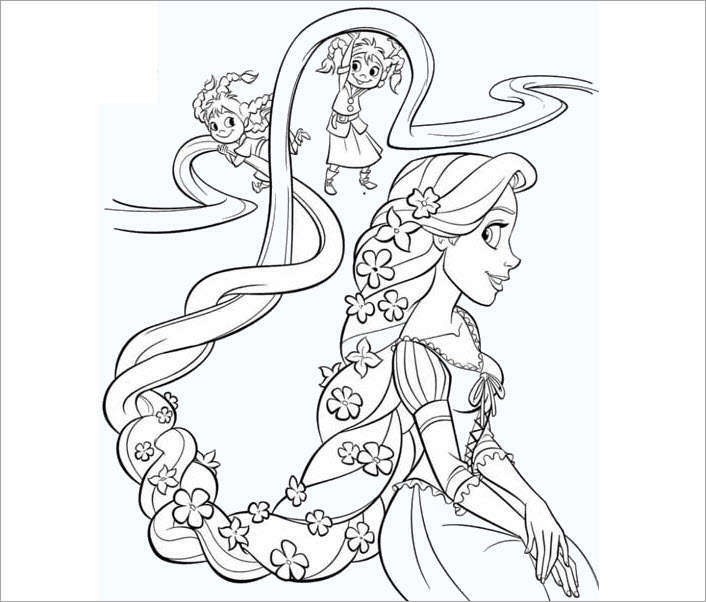 1598573888_603_345-trang-to-mau-cong-chua-disney-dep-va-de Disney Princesses-Art-Disney-21