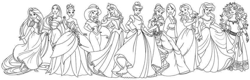 1598573888_753_345-trang-to-mau-cong-chua-disney-dep-va-de Disney Princesses-Art-Disney-13