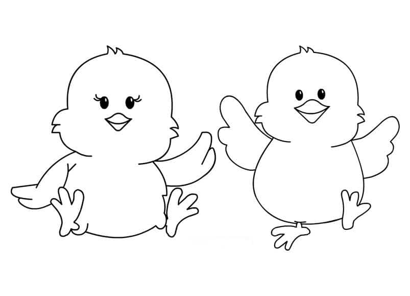 1598617611 399 123 tranh to mau con ga ngo nghinh dang yeu