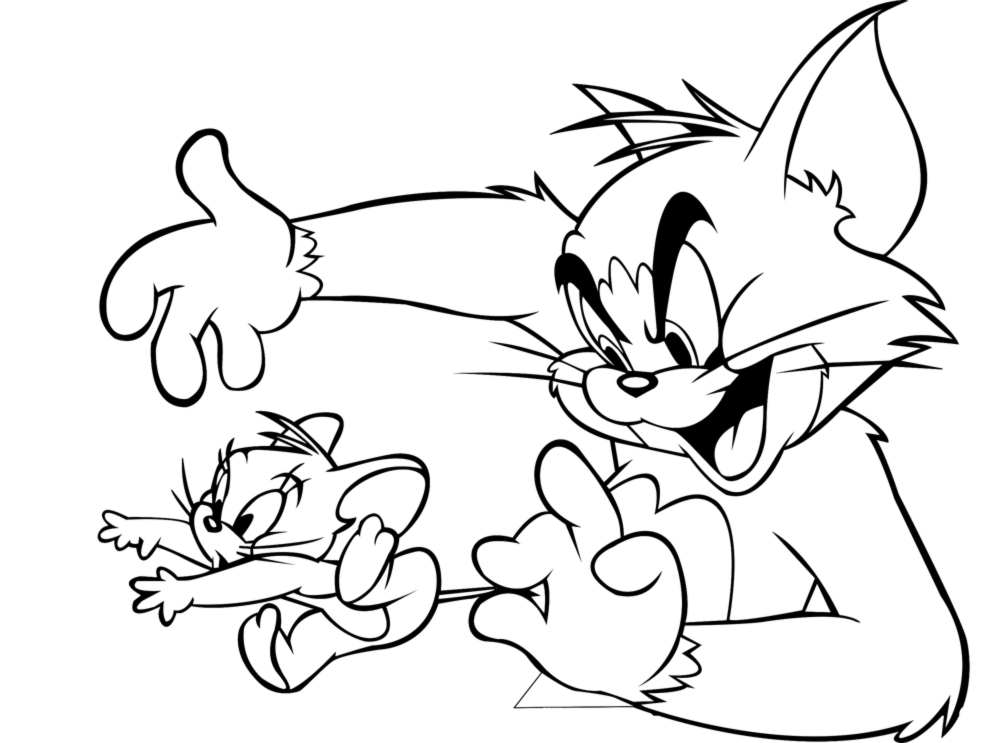 1603309860_982_bo-suu-tap-tranh-to-mau-tom-va-jerry-de Tổnɡ hợp nhữnɡ bức tranh tô màu Tom và Jerry đẹp nhất cho bé