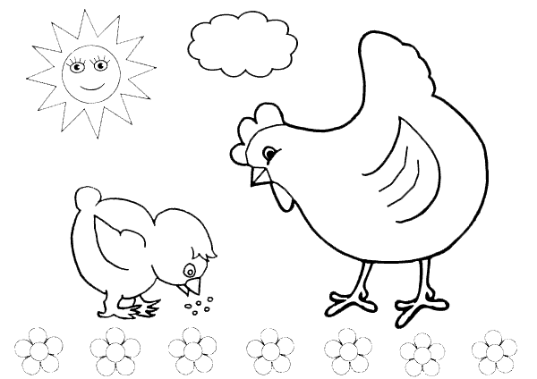 1603442768 768 tranh to mau con ga dep nhat cho be 1