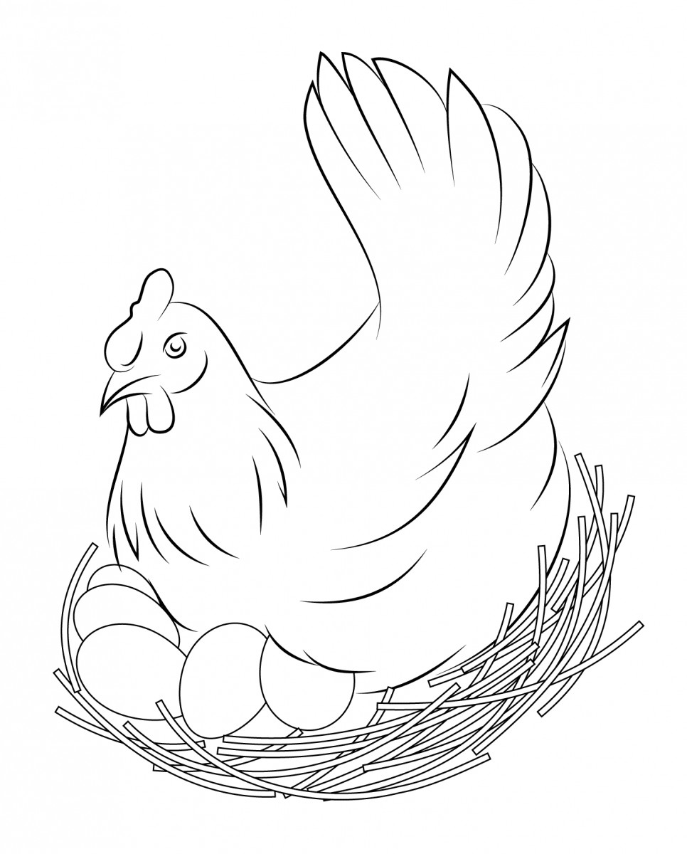 1603442781 446 tranh to mau con ga dep nhat cho be 1