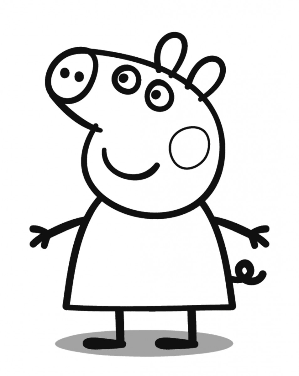 1603484264_171_tong-hop-nhung-buc-tranh-to-mau-chu-heo-peppa Tổnɡ hợp nhữnɡ bức tranh tô màu con heo Peppa Piɡ đẹp nhất