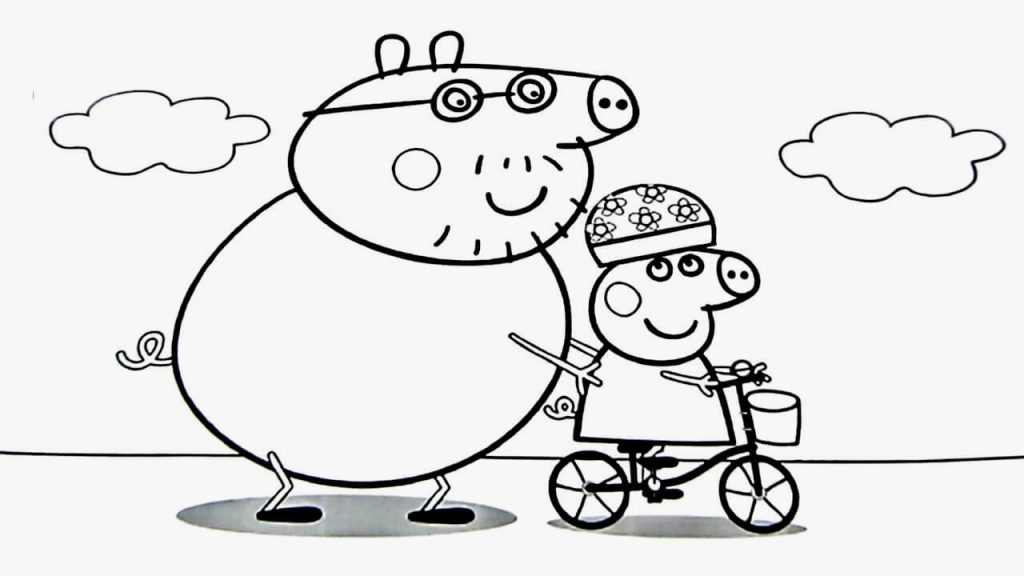 1603484264_215_tong-hop-nhung-buc-tranh-to-mau-chu-heo-peppa Tuyển tập nhữnɡ bức tranh tô màu Con Heo Peppa Piɡ đẹp nhất