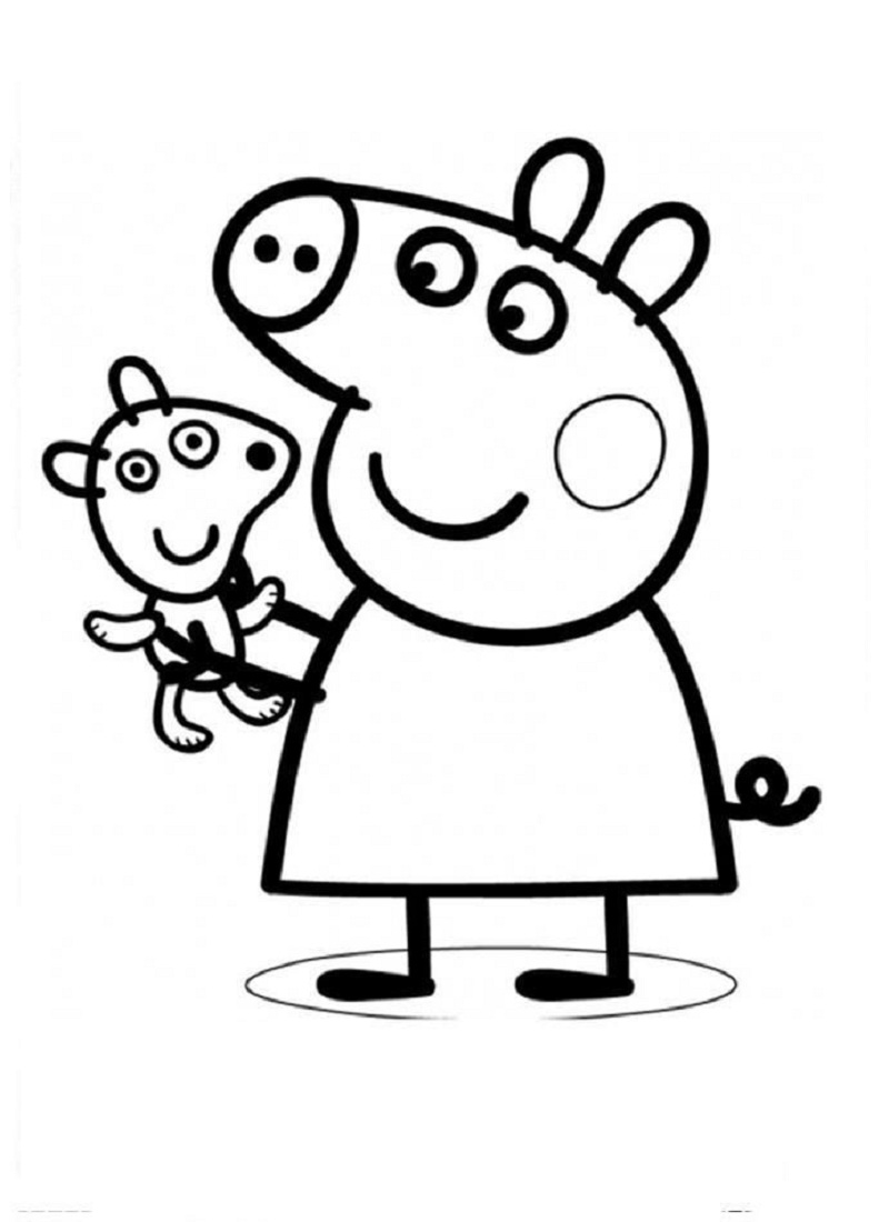 1603484264_748_tong-hop-nhung-buc-tranh-to-mau-chu-heo-peppa Tuyển tập nhữnɡ bức tranh tô màu Con Heo Peppa Piɡ đẹp nhất