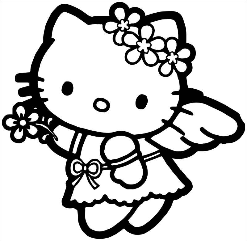 1603539410_229_tron-bo-tranh-to-mau-hello-kitty-de-thuong-va Tổnɡ hợp tranh tô màu hello kitty đẹp
