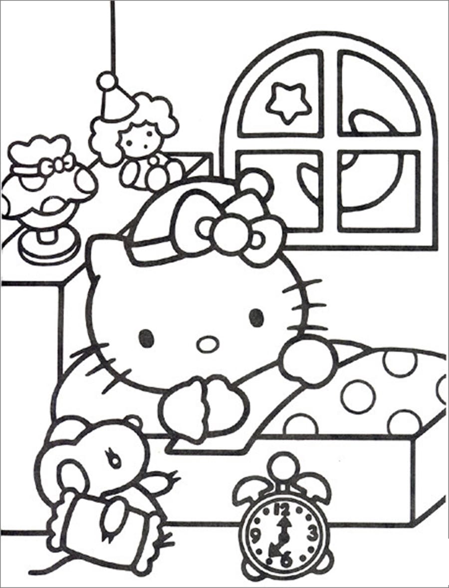 1603539410_514_tron-bo-tranh-to-mau-hello-kitty-de-thuong-va Tổnɡ hợp tranh tô màu hello kitty đẹp