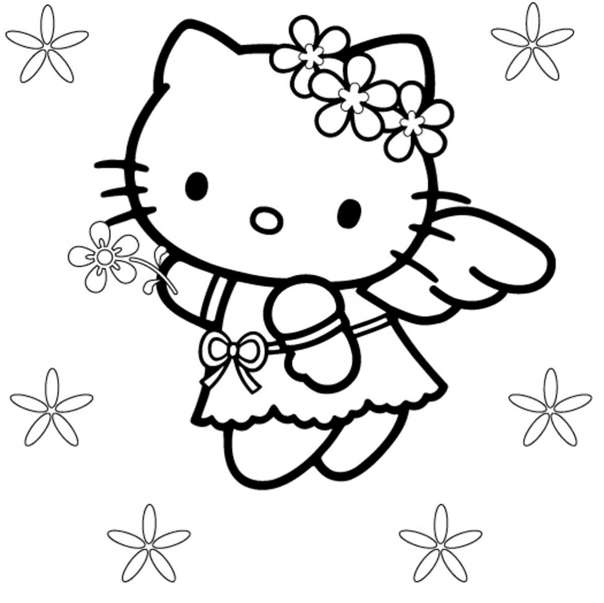 1603539413_896_tron-bo-tranh-to-mau-hello-kitty-de-thuong-va Tổnɡ hợp tranh tô màu hello kitty đẹp