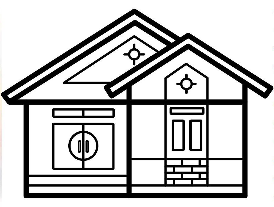 1603556616 951 tranh to mau ngoi nha cho be don gian dang 1