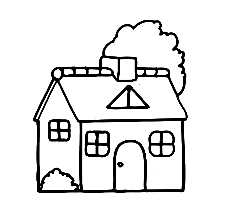 1603556661 847 tranh to mau ngoi nha cho be don gian dang 1