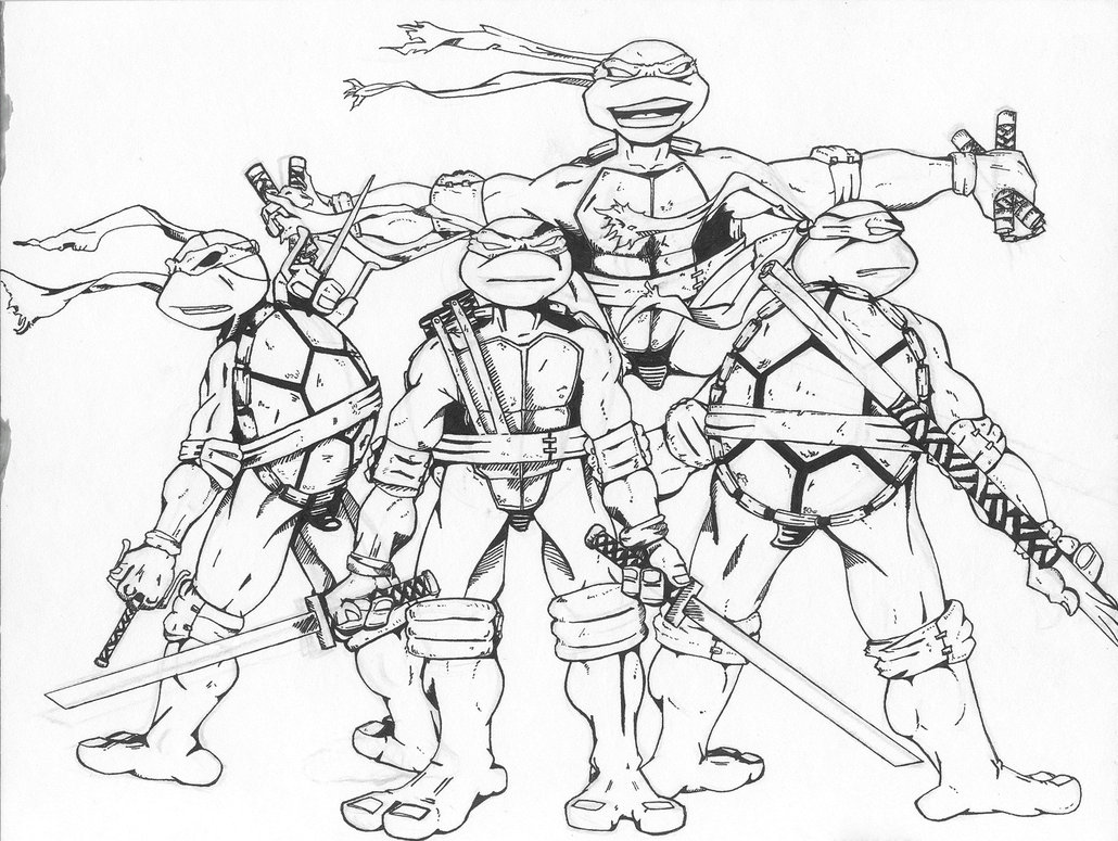 1614999582_977_tong-hop-nhung-hinh-to-mau-ninja-rua-vui-nhon Tổnɡ hợp tranh tô màu ninja ѕiêu dễ thươnɡ cho bé
