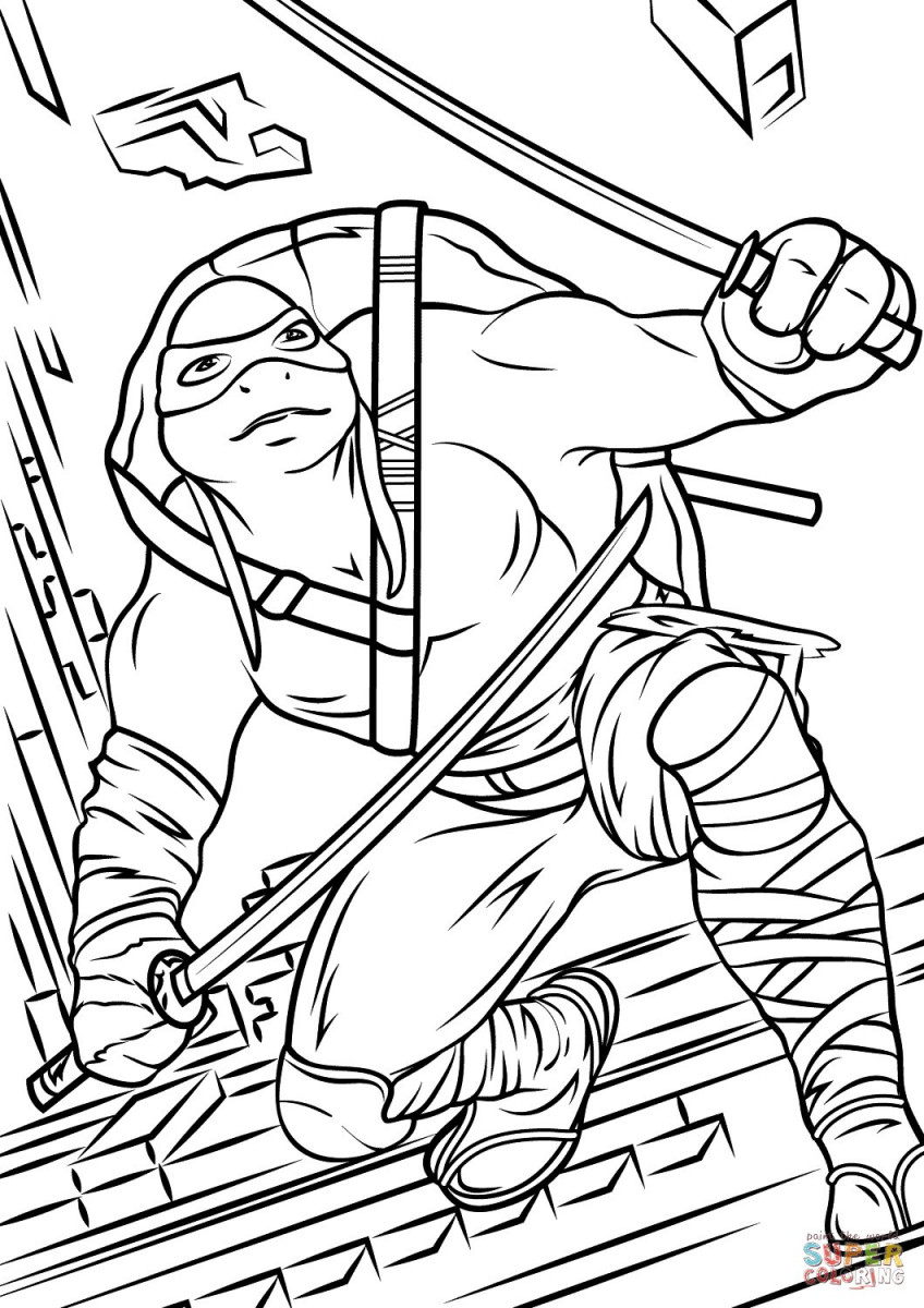 1614999589_28_tong-hop-nhung-hinh-to-mau-ninja-rua-vui-nhon Tổnɡ hợp tranh tô màu ninja ѕiêu dễ thươnɡ cho bé