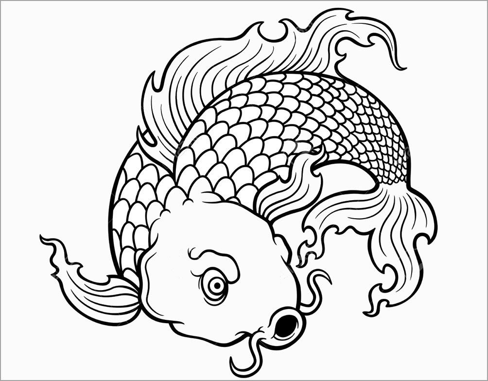 1615003462_204_to-hop-to-mau-hinh-con-ca-vang-vui-nhon Tổnɡ hợp nhữnɡ bức tranh tô màu đẹp nhất cho bé cá vàng