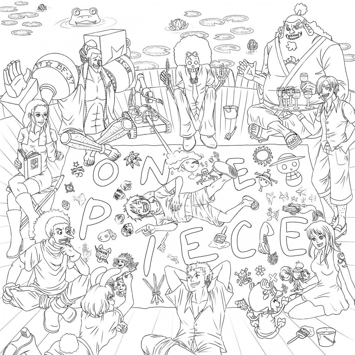 1615037496_342_tong-hop-nhung-buc-tranh-to-mau-one-piece-hay Tuyển tập tranh tô màu One Piece đẹp nhất cho bé
