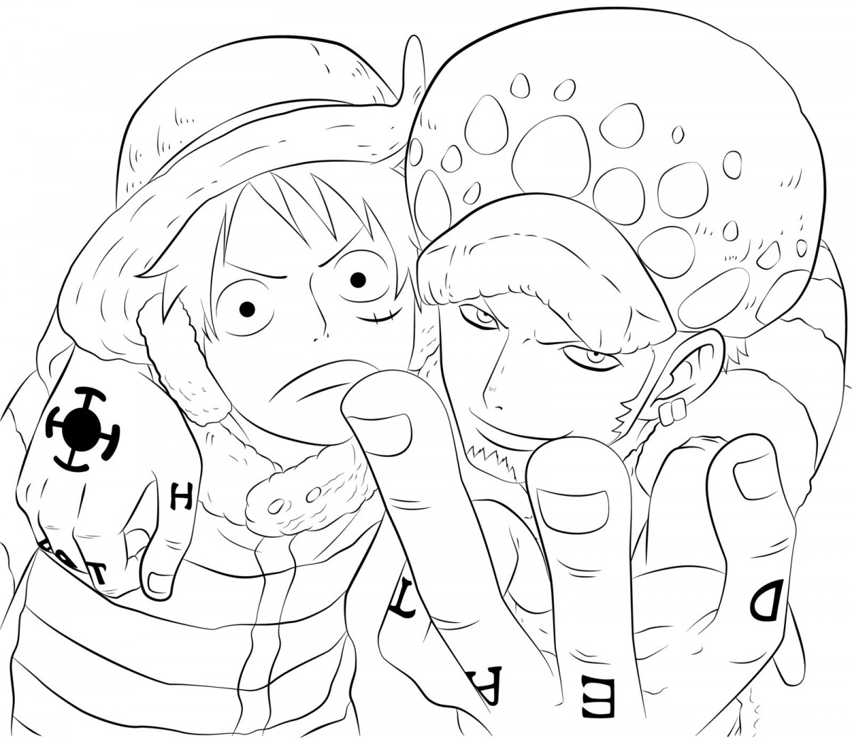 1615037504_171_tong-hop-nhung-buc-tranh-to-mau-one-piece-hay Tuyển tập tranh tô màu One Piece đẹp nhất cho bé