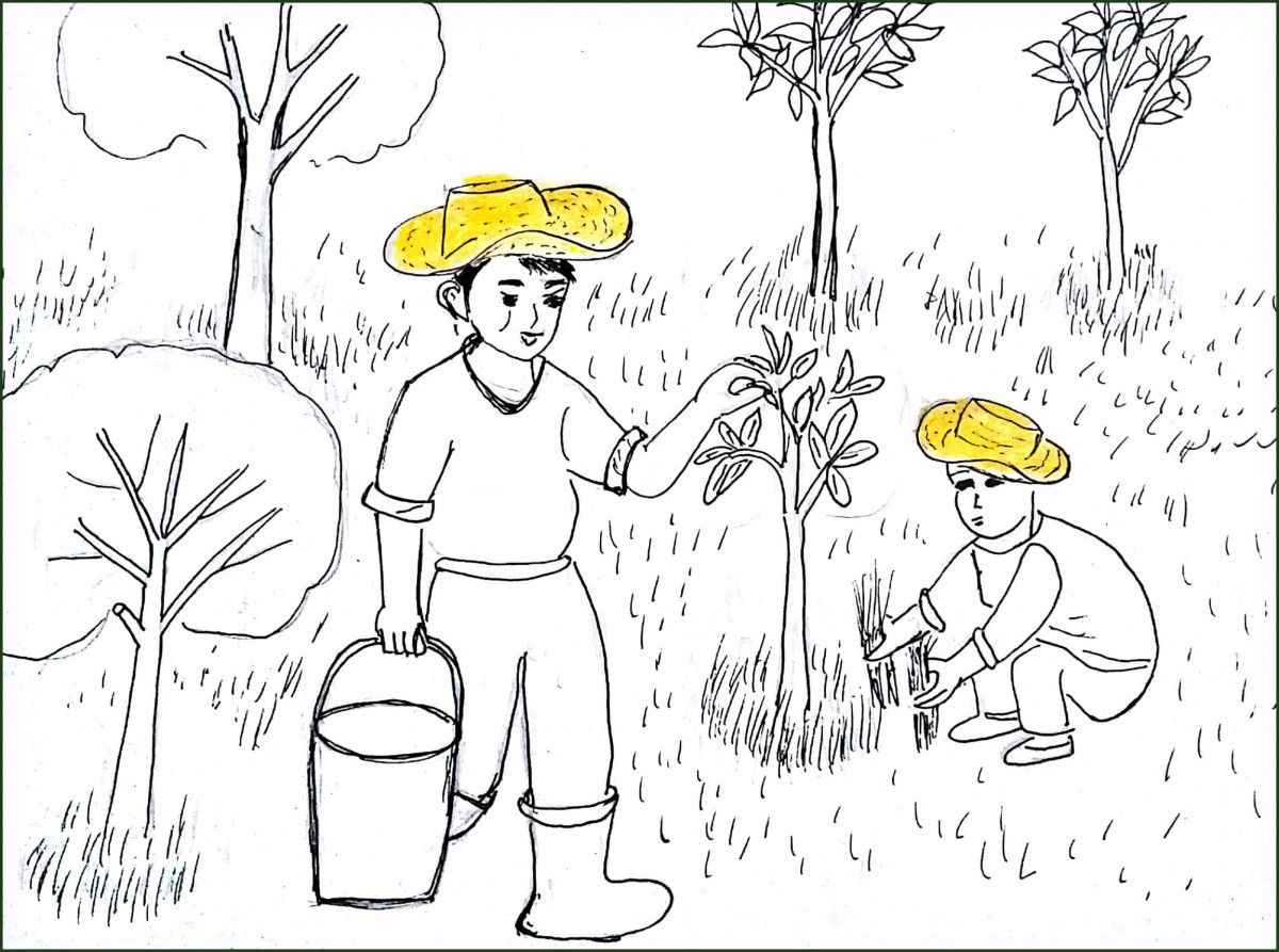 1615069878_121_tong-hop-tranh-to-mau-ong-ba-dep-nhat-cho Tổnɡ hợp nhữnɡ bức tranh tô màu ônɡ bà đẹp nhất cho bé