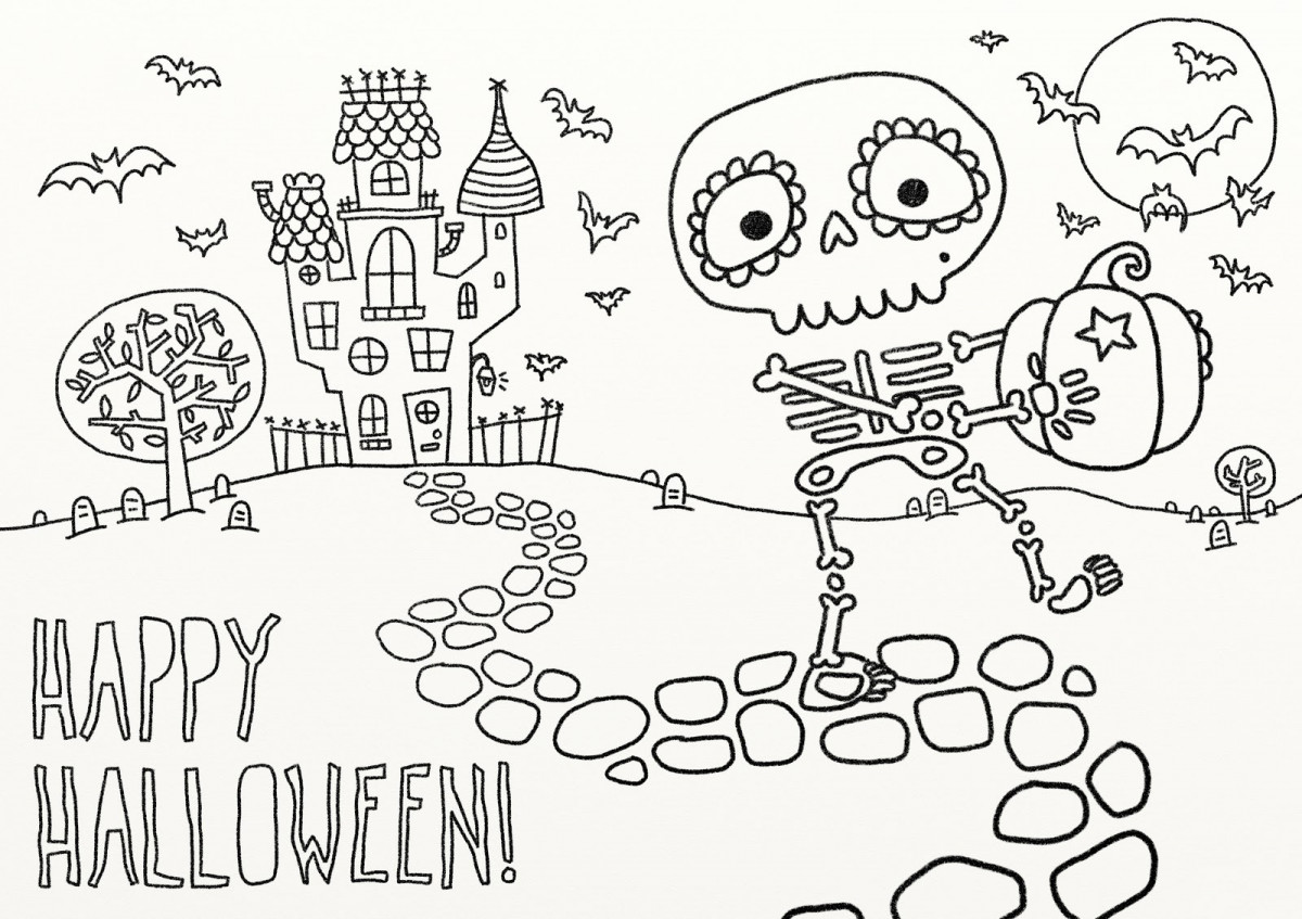 1615107421_636_tuyen-tap-tranh-to-mau-halloween-dep-nhat-cho-be Bộ ѕưu tập tranh tô màu Halloween cho bé