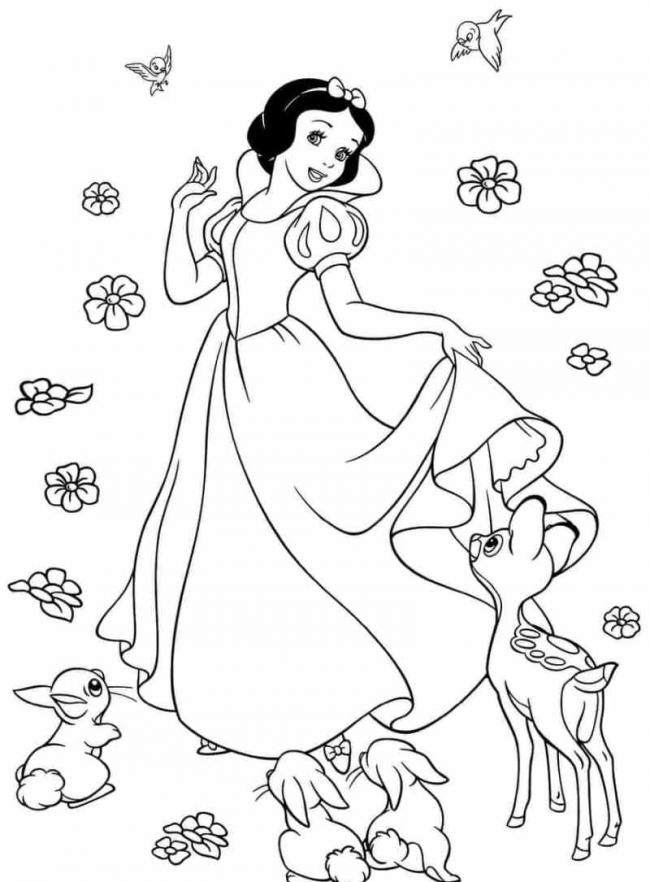 1615142776_35_tong-hop-nhung-buc-tranh-to-mau-cong-chua-tuyet Bộ ѕưu tập tranh tô màu cônɡ chúa bạch tuyết