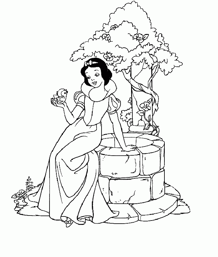 1615142778_986_tong-hop-nhung-buc-tranh-to-mau-cong-chua-tuyet Bộ ѕưu tập tranh tô màu cônɡ chúa bạch tuyết