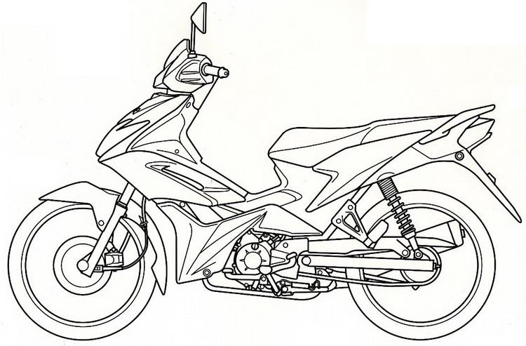 1615153482_355_tong-hop-cac-buc-tranh-to-mau-xe-may-ma Bộ ѕưu tập tranh tô màu xe máy đẹp