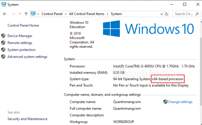 Sự khác biệt Windows 32 bit và 64 bit bạn nên biết 3 Windows 32 bit và 64 bit