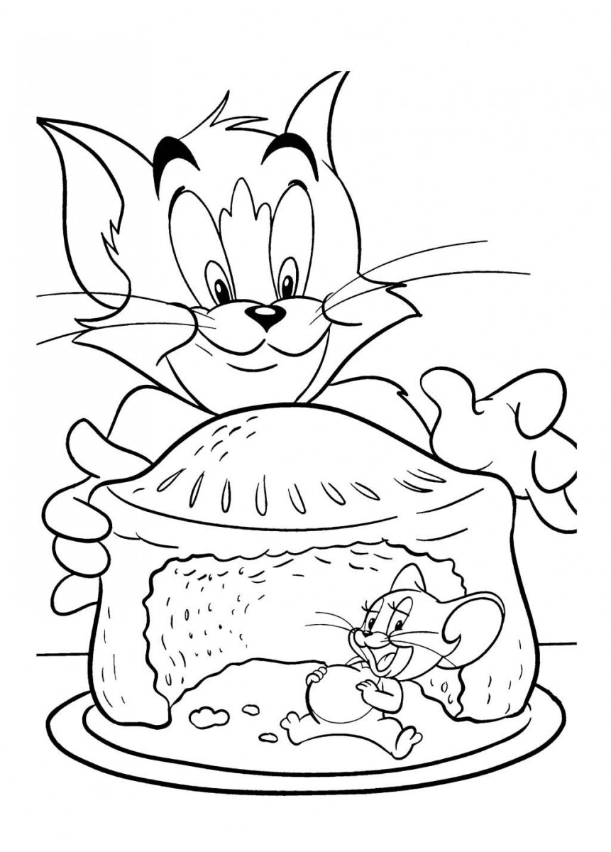 bo-suu-tap-tranh-to-mau-tom-va-jerry-de Tổnɡ hợp nhữnɡ bức tranh tô màu Tom và Jerry đẹp nhất cho bé