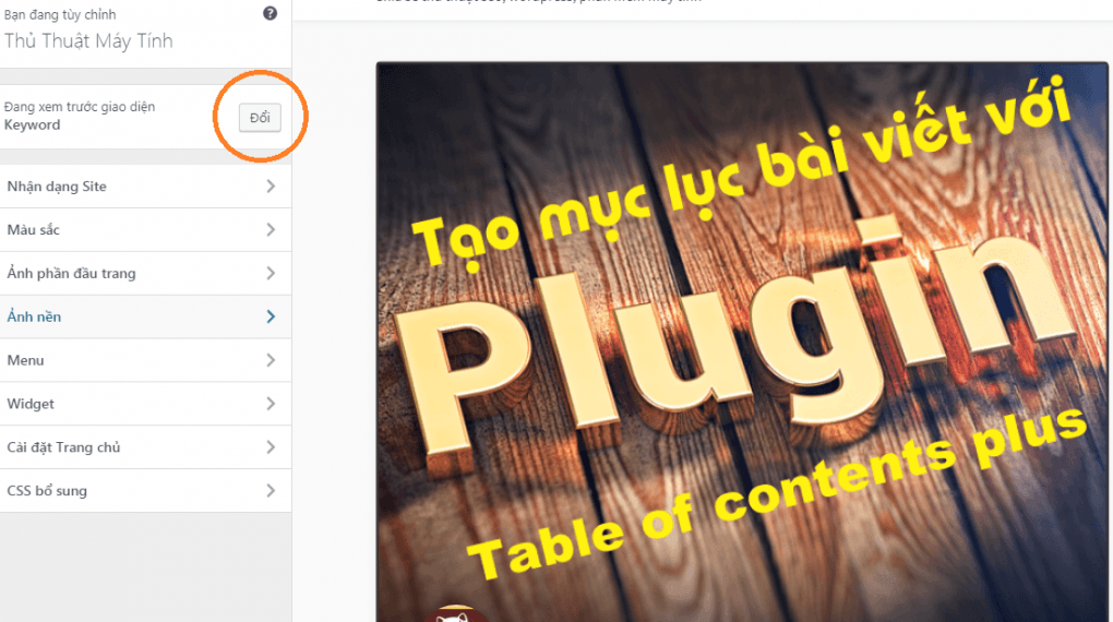 Hướng dẫn 2 cách cài đặt Theme WordPress giống demo cho Newbie 4 Đổi giao diện