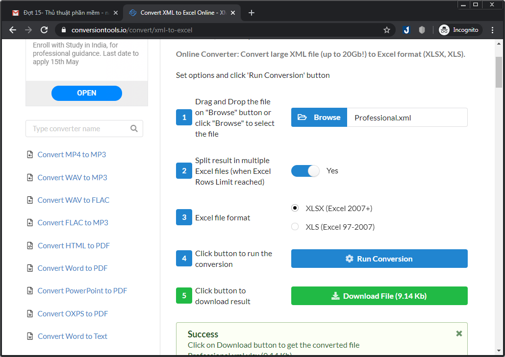Cách chuyển đổi file XML sang Excel 5 Cách chuyển đổi từ định dạng file XML sang Excel