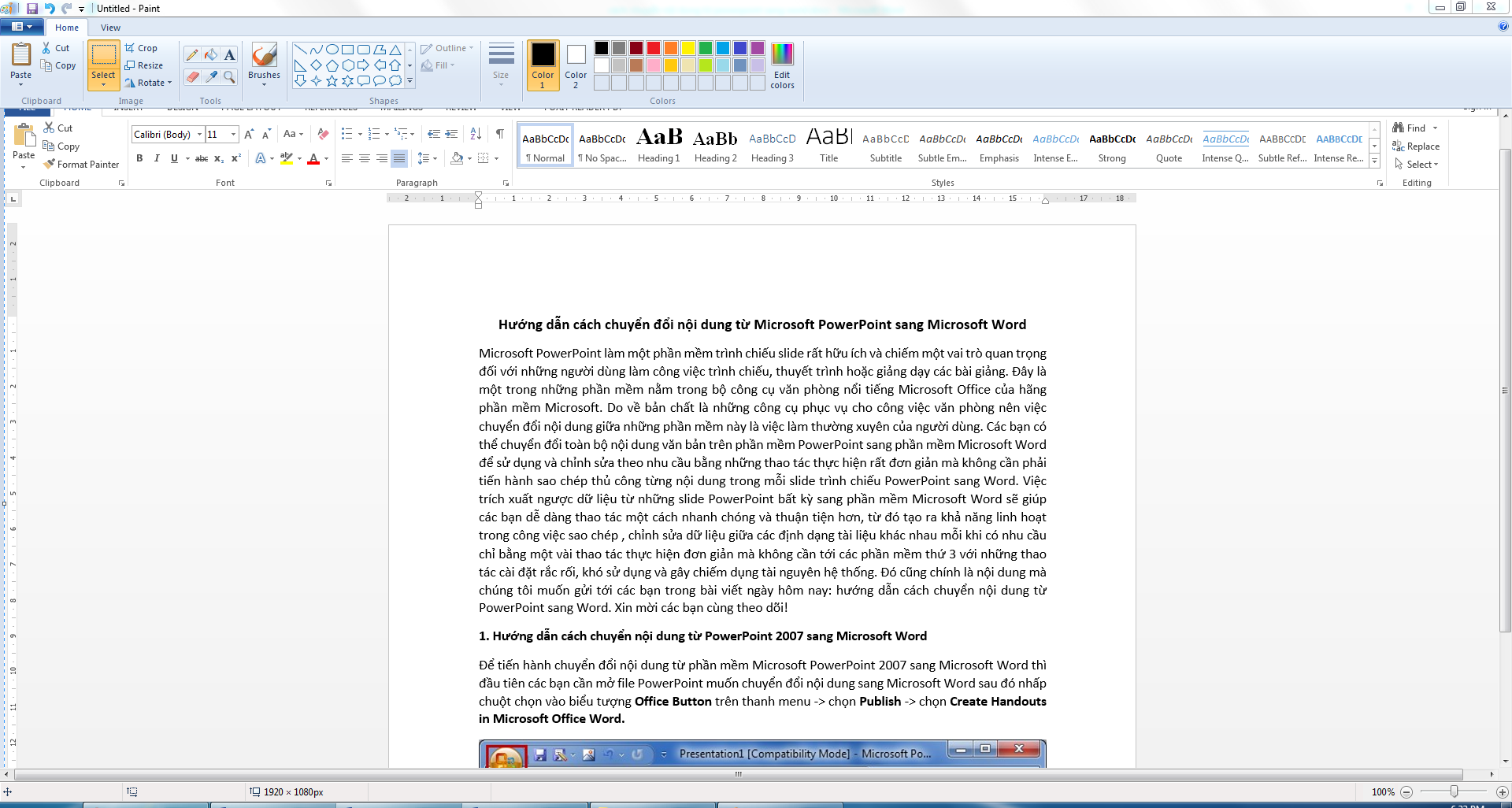 Cách chuyển file word sang ảnh đơn giản và nhanh nhất 7 Cách chuyển file word sang ảnh đơn giản