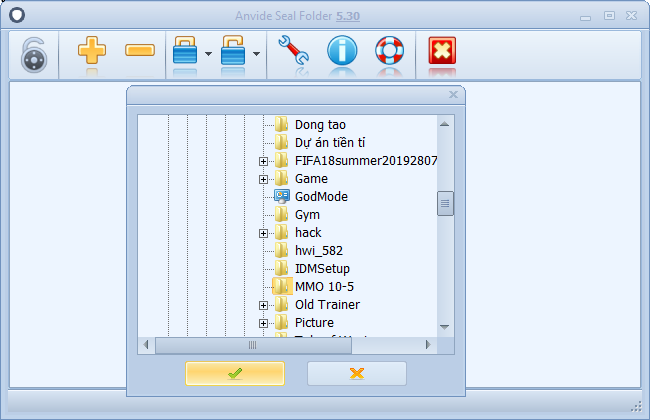 Cách đặt mật khẩu folder bằng phần mềm Anvide Seal Folder 4 đặt mật khẩu folder