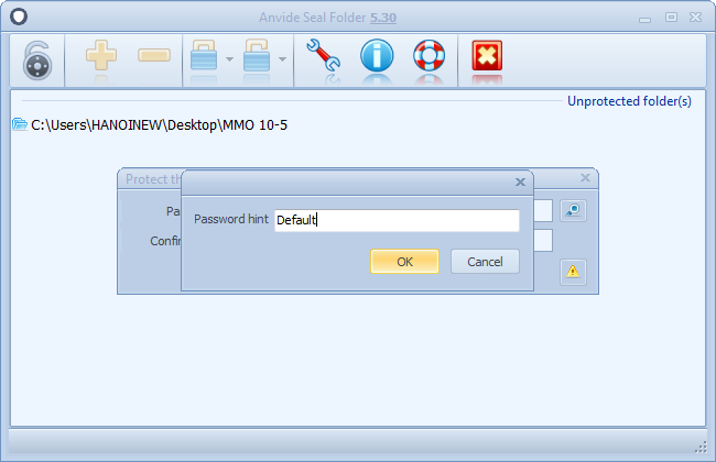 Cách đặt mật khẩu folder bằng phần mềm Anvide Seal Folder 7 đặt mật khẩu folder