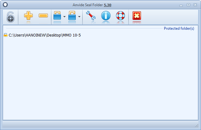 Cách đặt mật khẩu folder bằng phần mềm Anvide Seal Folder 8 đặt mật khẩu folder