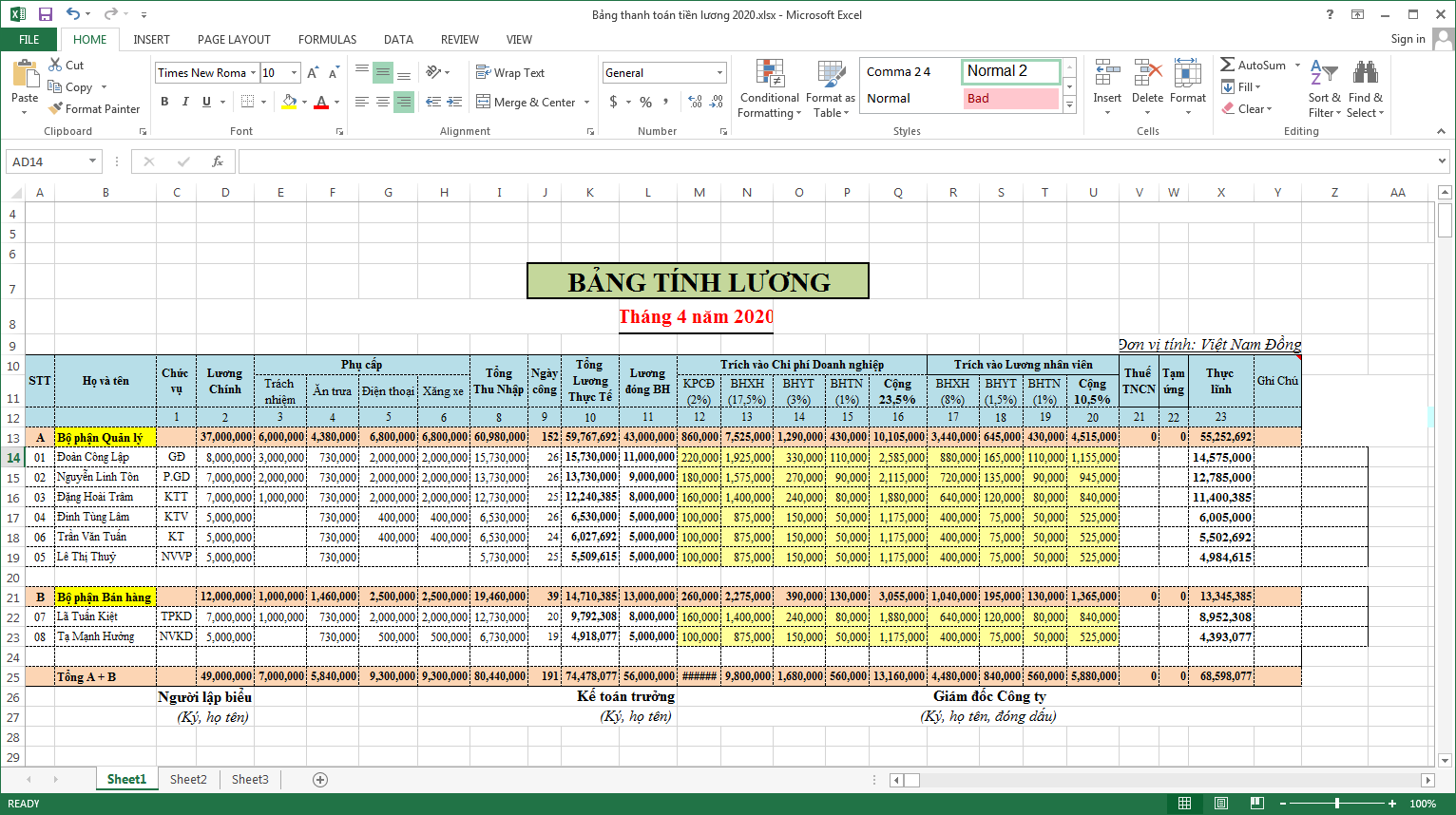 cach-gian-dong-trong-excel-3 cach-gian-dong-trong-excel