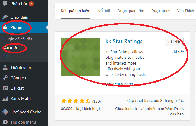Cài đặt Kk Star Ratings - Plugin đánh giá bài viết 5 sao WordPress 1 Cài đặt Kk Star Ratings - Plugin đánh giá bài viết 5 sao WordPress