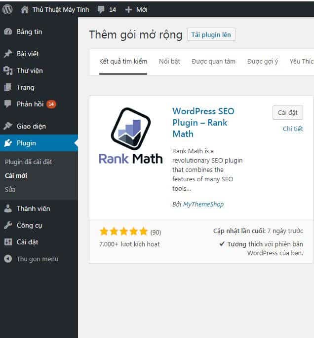 Cài đặt plugin plugin math seo Cài đặt plugin plugin math seo
