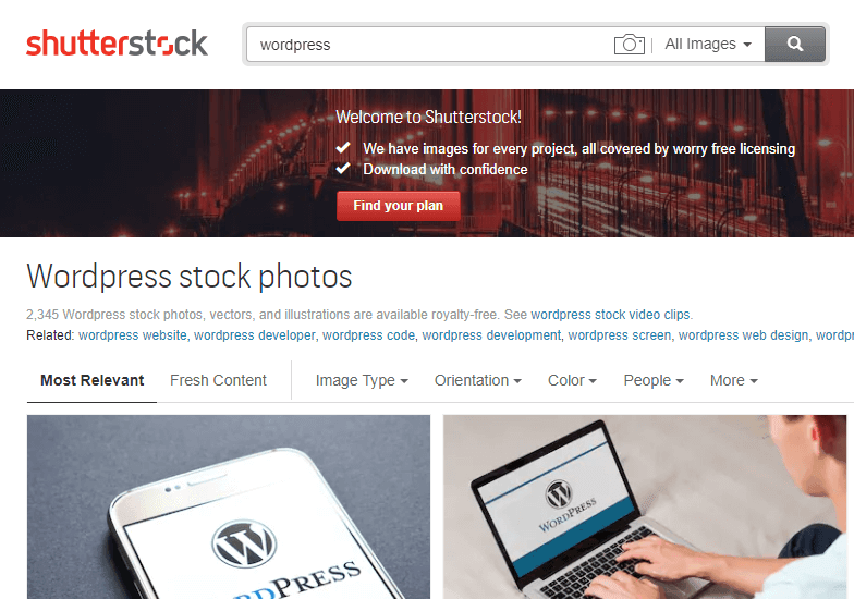 Get link shutterstock miễn phí và không dính bản quyền 1 Chọn ảnh cần tải