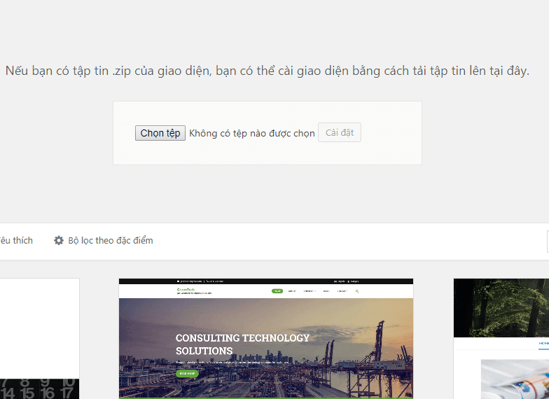 Hướng dẫn 2 cách cài đặt Theme WordPress giống demo cho Newbie 9 chọn tệp
