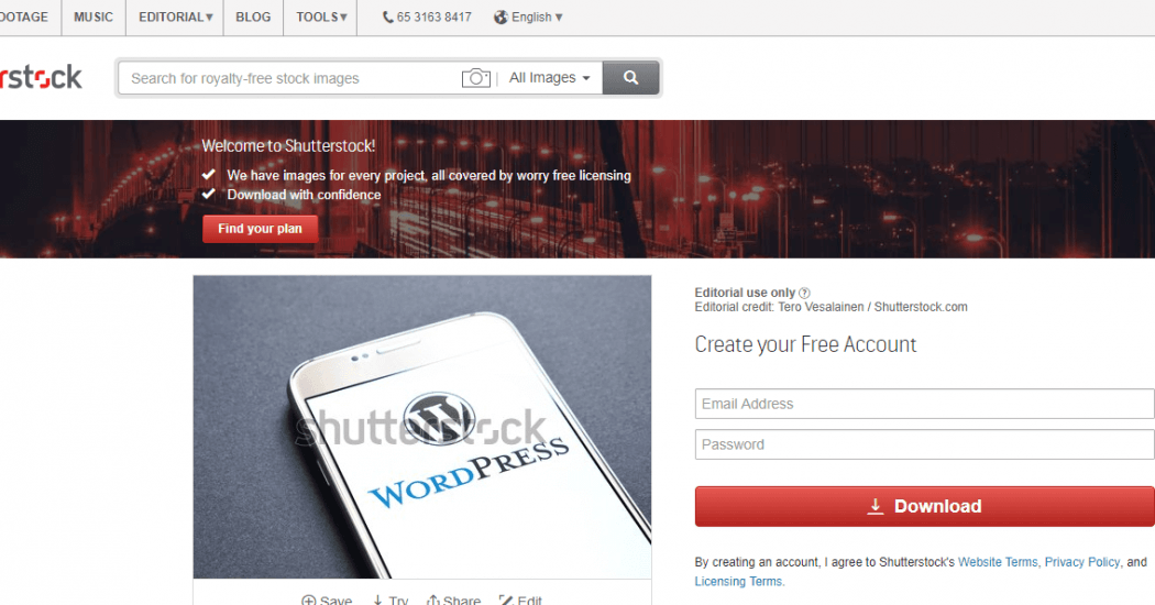 Get link shutterstock miễn phí và không dính bản quyền 2 Copy link ảnh