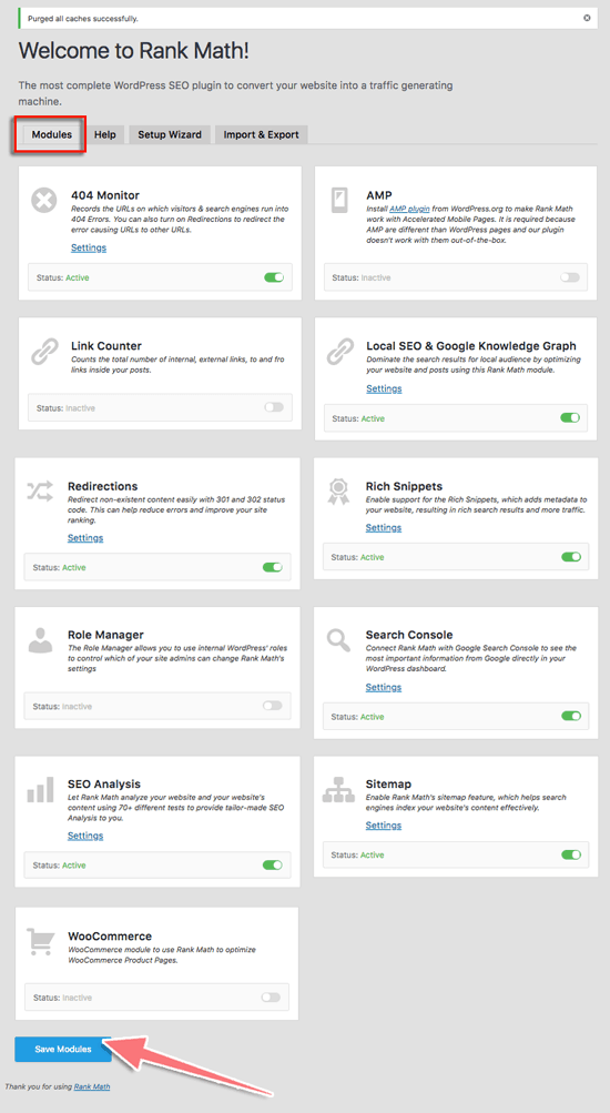 5 bước cài đặt Plugin Rank Math SEO trong WordPress 3 hướng dẫn thiết lập plugin rank math seo 8