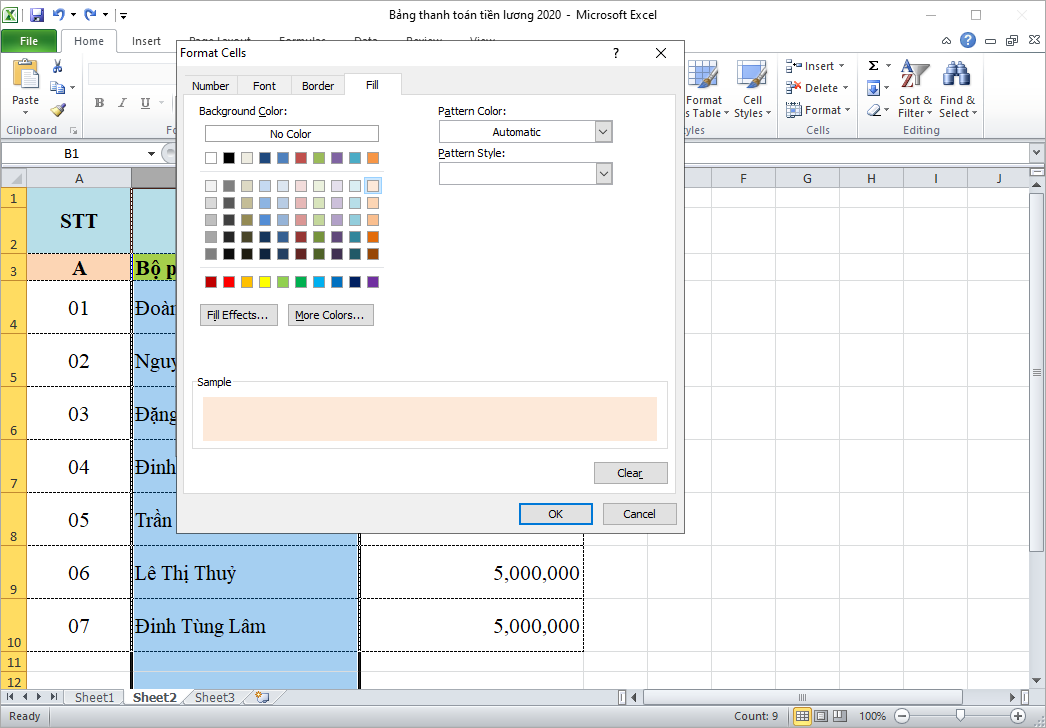 cách lọc dữ liệu trùng trong Excel