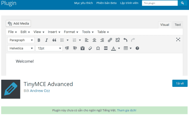 11 Plugin cần thiết cho WordPress 5 Plugin soạn thảo văn bản