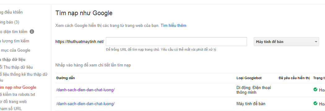 6 Thủ thuật để google index nhanh bài viết và website của bạn 1 . Sử dụng Fetch as Google trong Google Search Console để index nhanh