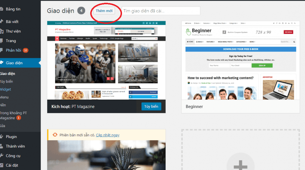 Hướng dẫn 2 cách cài đặt Theme WordPress giống demo cho Newbie 7 tải giao diện lên