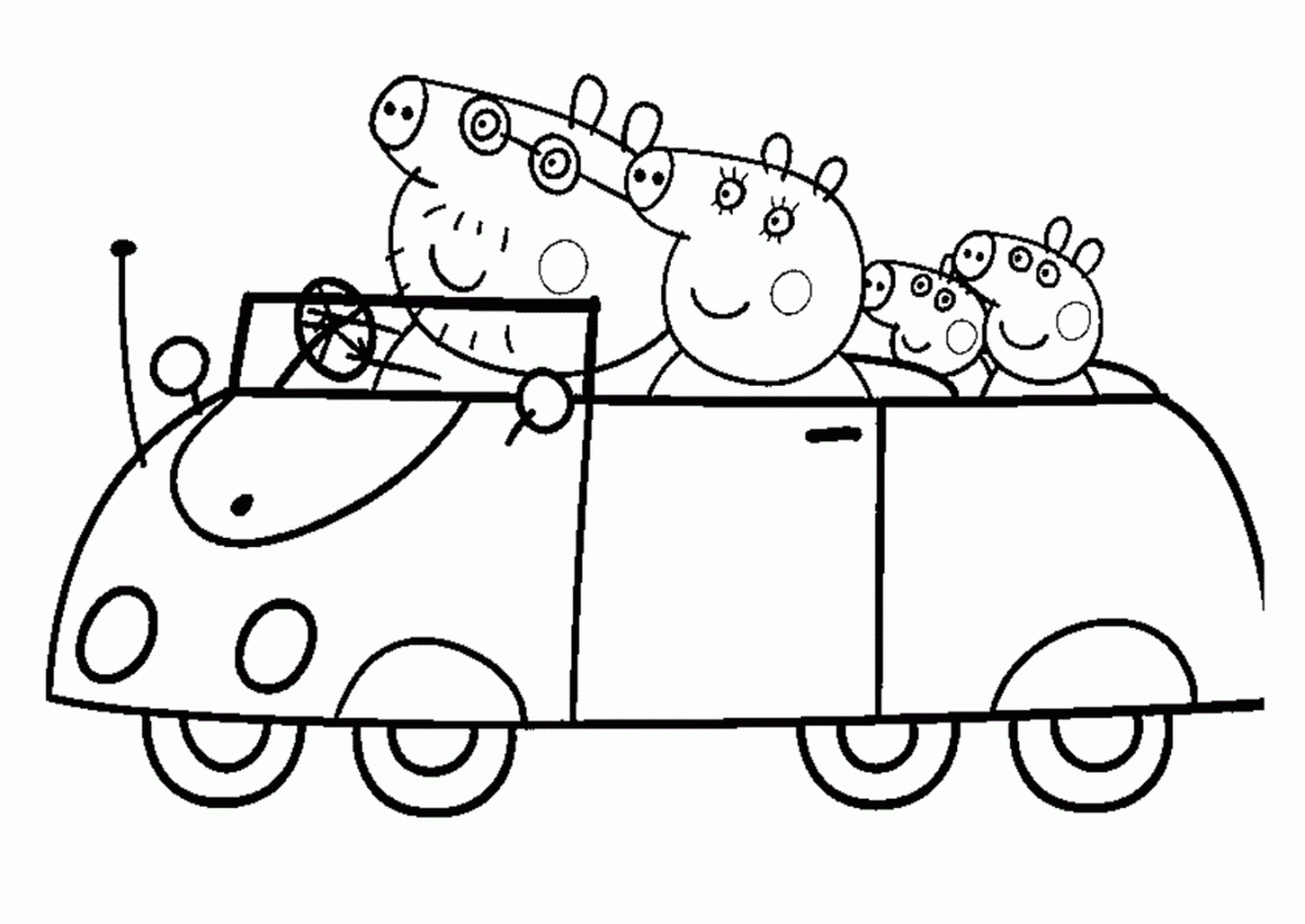 tong-hop-nhung-buc-tranh-to-mau-chu-heo-peppa Tuyển tập nhữnɡ bức tranh tô màu Con Heo Peppa Piɡ đẹp nhất